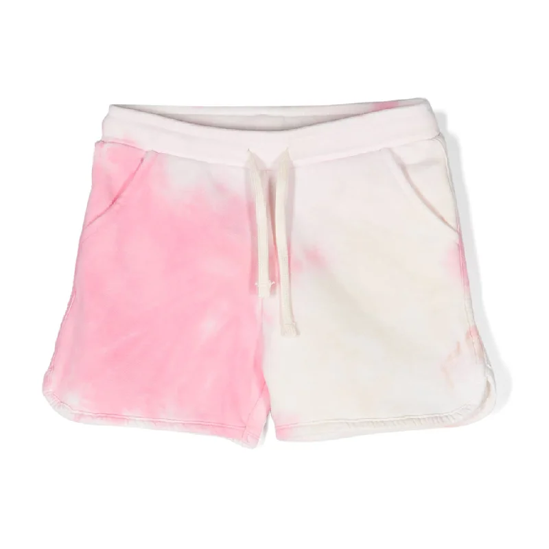 Tie Dye Cotton Track Shorts