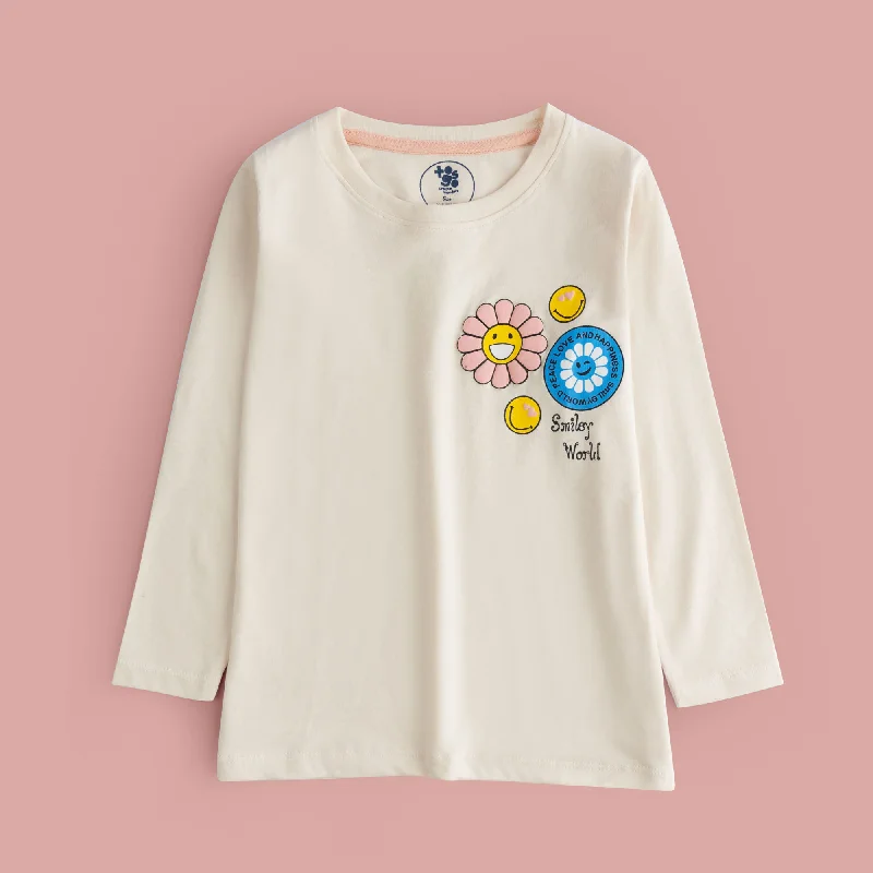 Smiley World Grils Full Sleeve T-Shirt